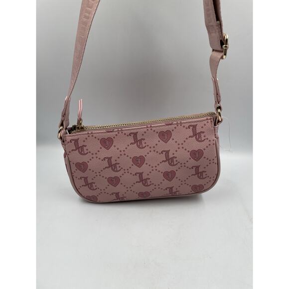 Juicy Couture Bag Purse Dusty Blush Grid Light Pink NEW - Picture 4 of 7